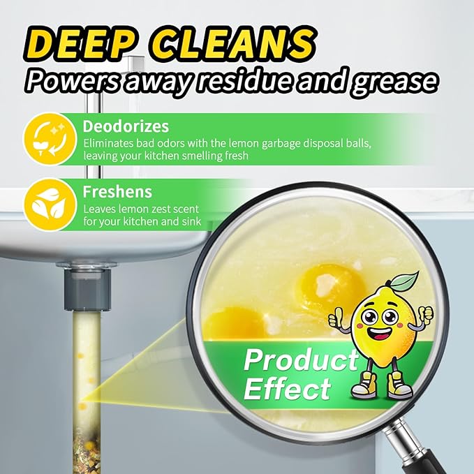 50 Count Garbage Disposal Cleaner and Deodorizer – Sink Odor Eliminator - Image 5