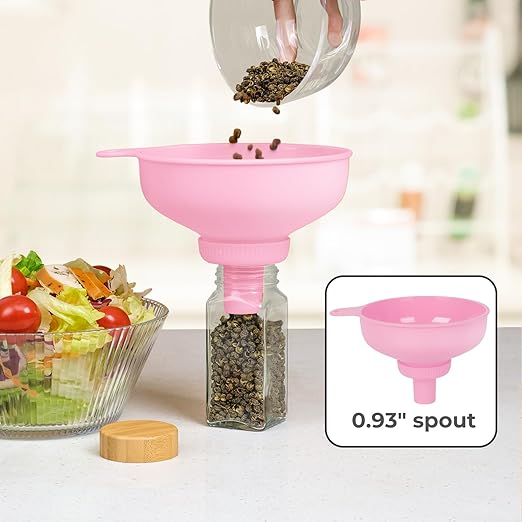 Wide Mouth Kitchen Funnel, Food Grade Plastic Cooking Canning Funnel - Image 6