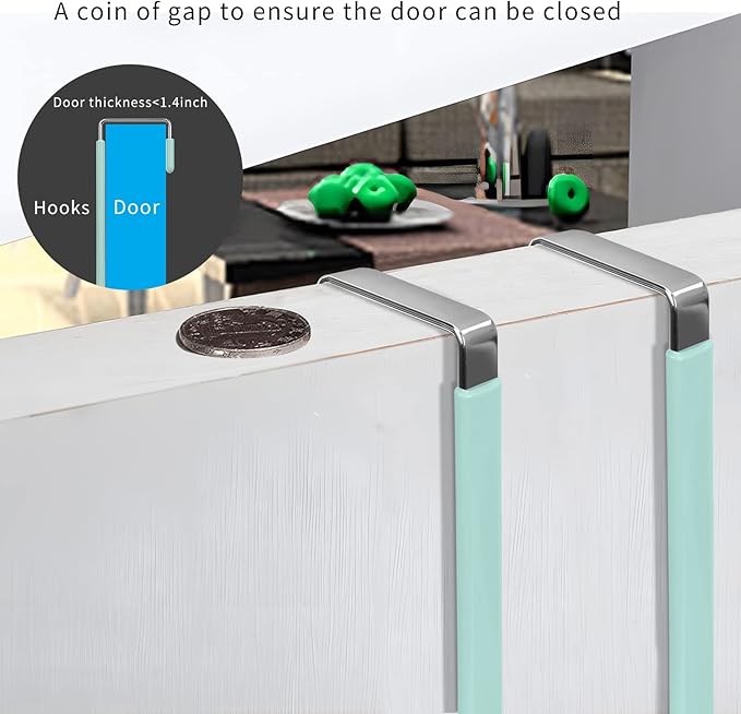 FYY Over The Door Hooks, 4 Pack Door Hangers Hooks - Image 5
