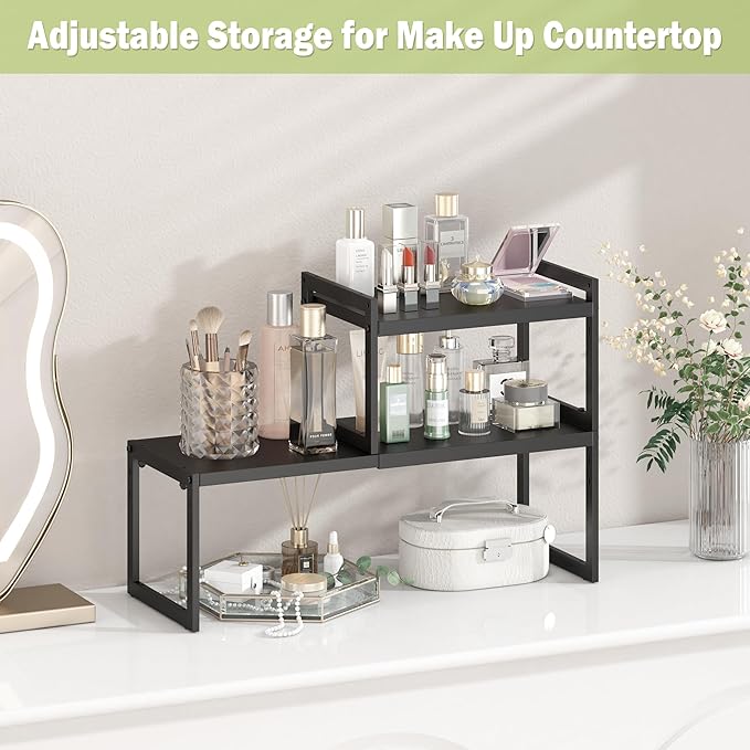 DOLALIKE Expandable kitchen Countertop Organizer, Stackable Cabinet Shelf - Image 6