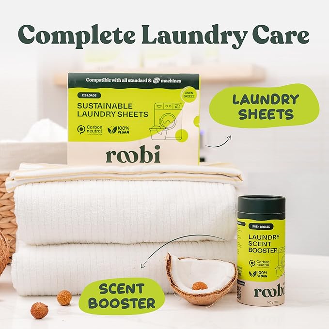 Roobi Sustainable Laundry Scent Booster Beads. Linen Breeze Fragrance Laundry - Image 8