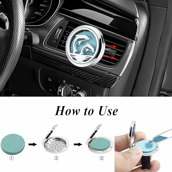 30mm Car Essential Oil Diffuser Vent Clip Air Freshener Vent Clips Aromatherapy - Image 5