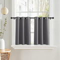 PONY DANCE Short Gray Blackout Curtains by PONYDANCE