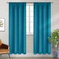 BGment Peacock Blue Blackout Curtains 84 Inch Length by BGment