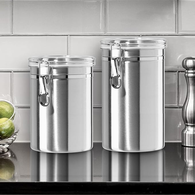OGGI Stainless Steel Kitchen Canister 52 fl oz - Image 2