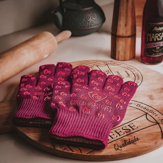 Grill Armor Oven Gloves 932°F Extreme Heat & Cut Resistant Oven Mitts - Image 2