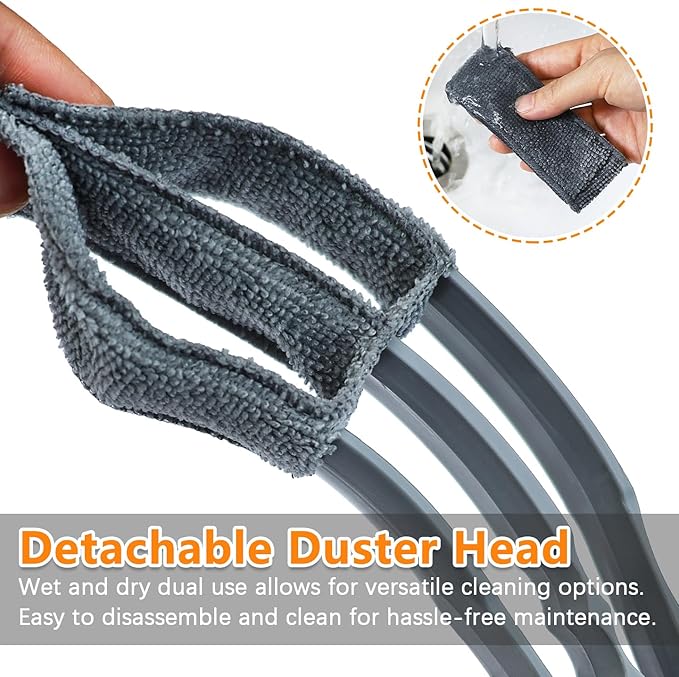 Microfiber Feather Duster, Window Blind Duster Brush, Blind Cleaner Tools - Image 6