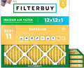 Filterbuy 12x12x1 Air Filter MERV 11 Allergen Defense Replacement, by Filterbuy
