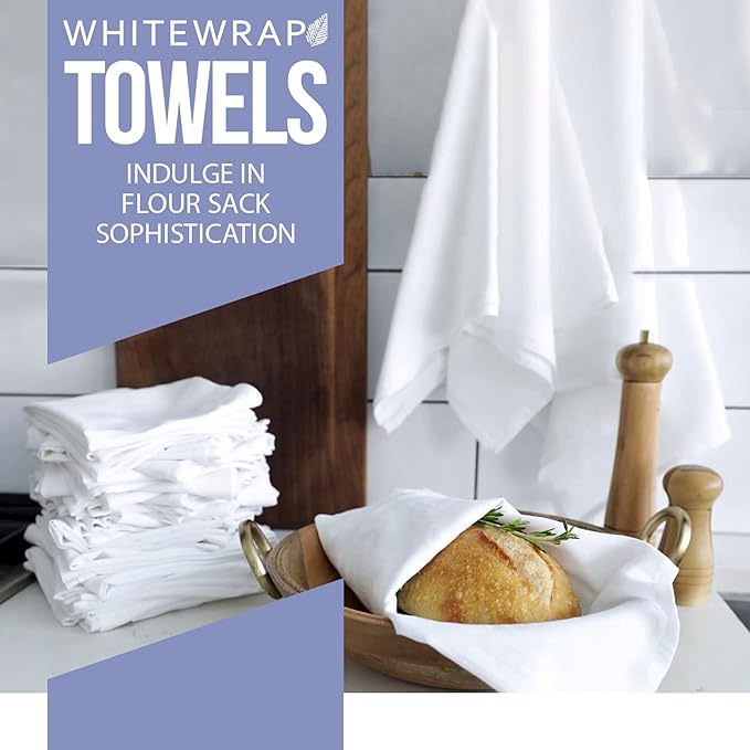 Flour Sack Towels| Tea Towel for Crafts| Kitchen Dish Cotton Blank Towel for - Image 8