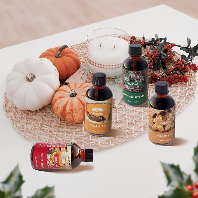 SALKING Pumpkin Pie Fragrance Oil, 120ml Premium Essential Oils - Image 7