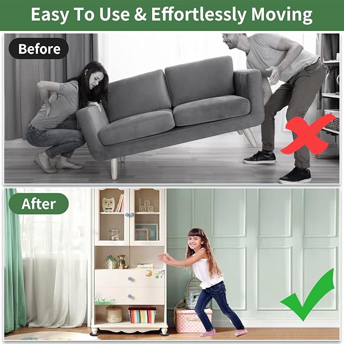 Ezprotekt 2.5" Square Felt Furniture Movers Sliders - Image 4