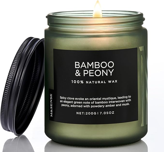 M&SENSE Bamboo Peony Spring Jar Candles by MSENSE