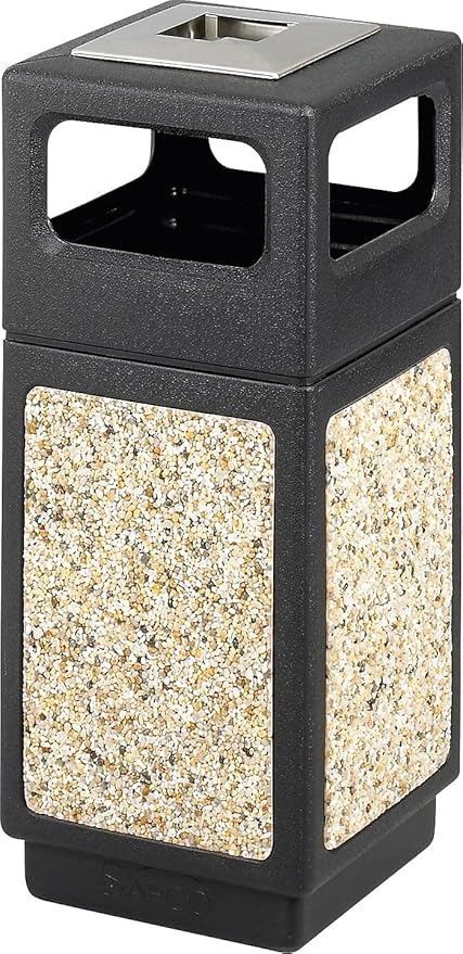 Safco Canmeleon Trash Can, 15 Gallons, Indoor and Outdoor Use, Durable & by SafcoProducts