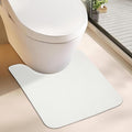 Toilet Rugs U Shaped Bathroom Rug, Machine Washable Non Slip Quick Dry Super by BosapDirect