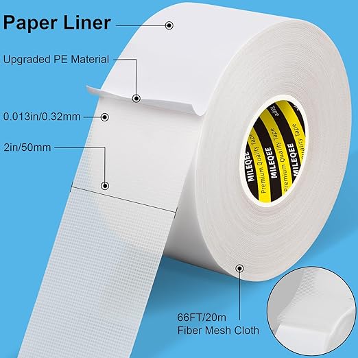 Double Sided Tape Heavy Duty, 2in x 66FT, Universal High Tack Strong Wall - Image 2