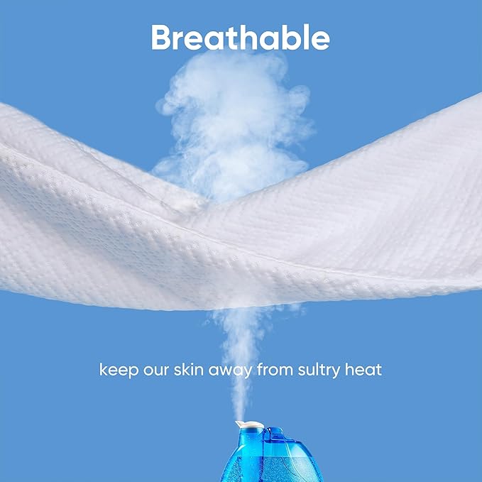 Cooling Waterproof Mattress Protector Full Size, Mattress Cover 3D Air Fabric - Image 4
