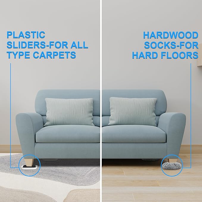New Upgrade Furniture Sliders, Heavy Moving Pads - Image 3