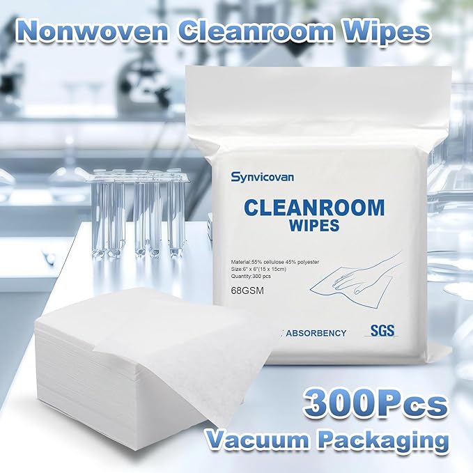 Cleanroom Wipes 6"x6" Lint Free Wipes - Image 2
