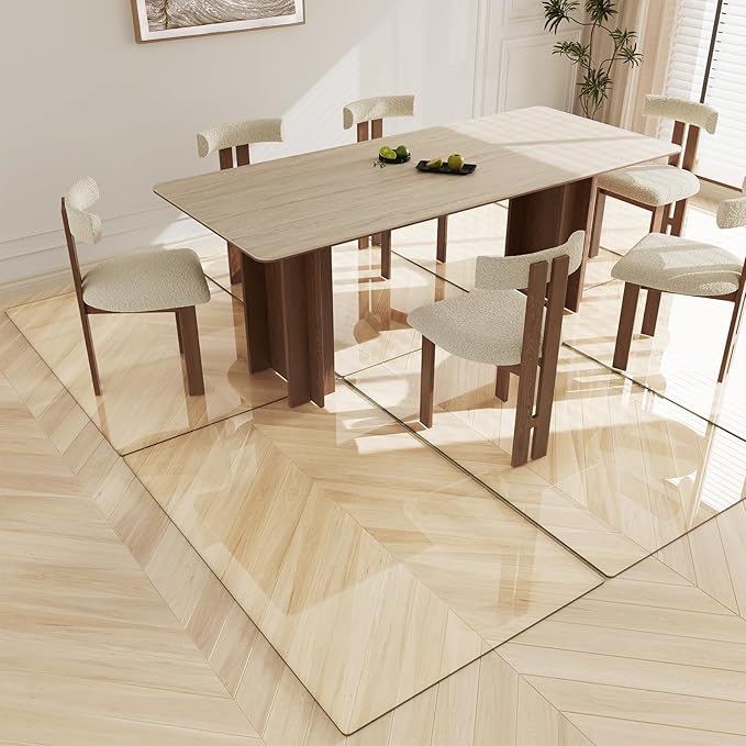 Koonmi Tempered Glass Chair Mat 36"x55" - Image 5
