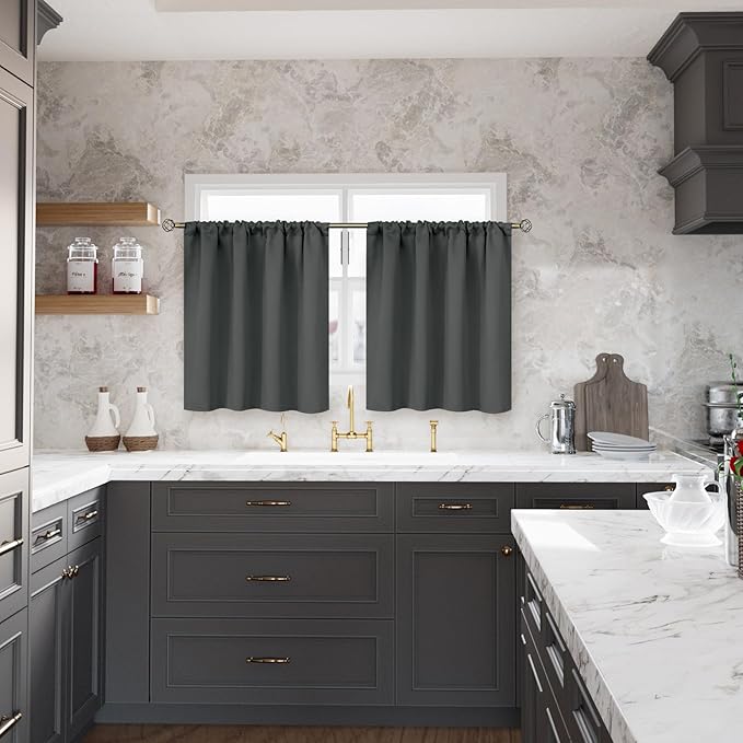 BGment Small Blackout Curtains 36 Inch Length - Image 2