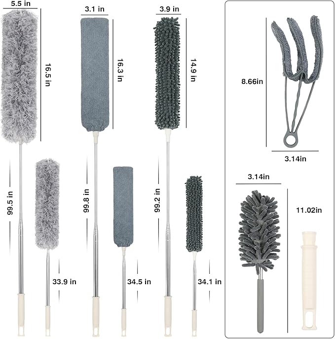 10 PCS Microfiber Feather Duster Kit, Dusters - Image 2
