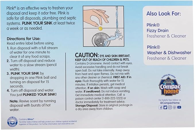 COMPAC HOME Plink Garbage Disposal Cleaner & Deodorizer, Air Fresheners - Image 2