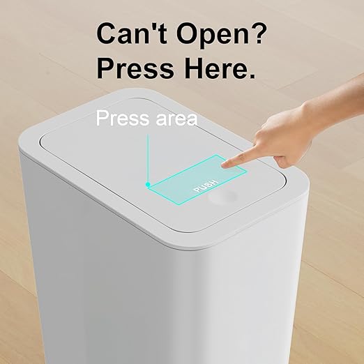 N. NETDOT 3 Pack 10 Liter / 2.6 Gallon Bathroom Trash Can, Small Trash Can - Image 4