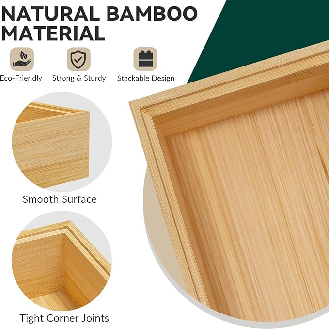 Bamboo Drawer Organizer - Image 5