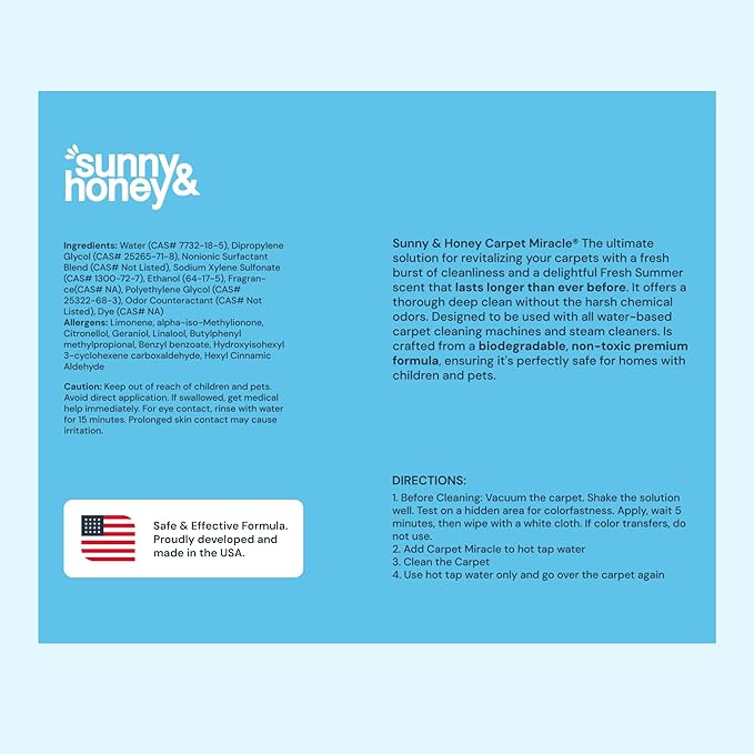 Sunny & Honey Carpet Cleaner Solution - Image 9