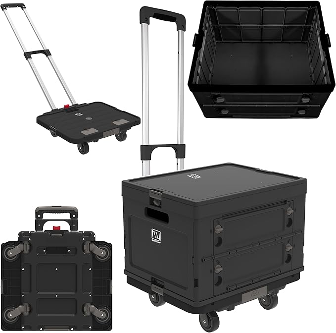 Wellmax WM99800BK Rolling Crate Cart by Wellmax