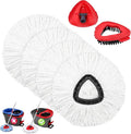 Mop Replacement Heads 4 Pcs & 1Scrub Brush & 1 Base Combo by BocaStory