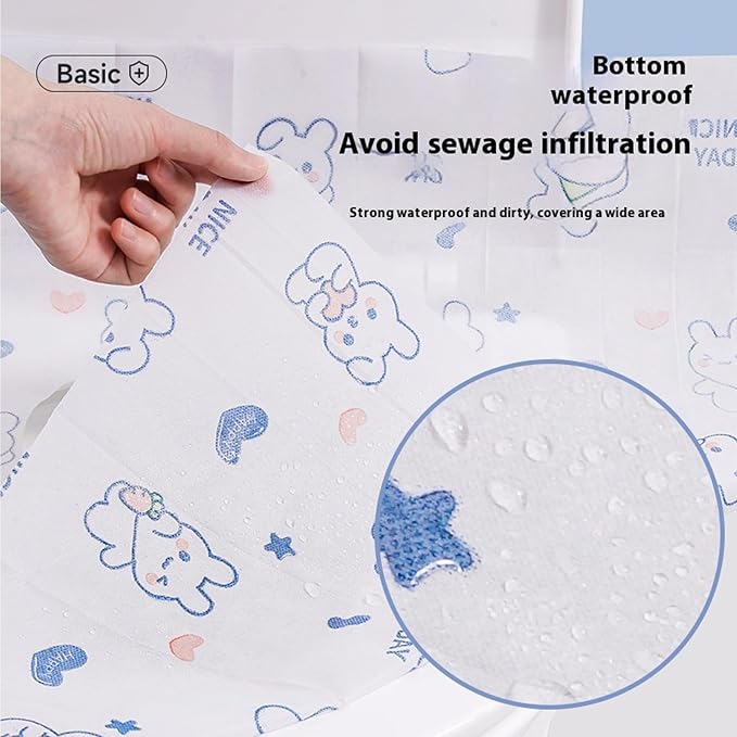 Disposable toilet seat cover, 30 Pack of oversized waterproof toilet seat paper - Image 3