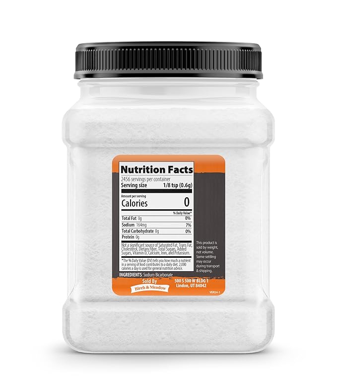 Birch & Meadow Baking Soda, Sodium Bicarbonate, Cooking & Cleaning - Image 2