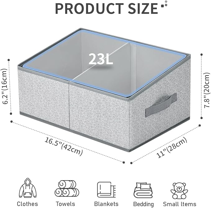 DIMJ Storage Baskets for Shelves 8 Packs - Image 2