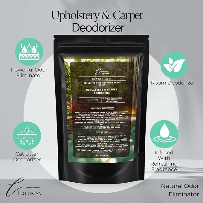 Spa Serenity Carpet Freshener Powder 16 oz | Powerful Odor Eliminator - Image 4