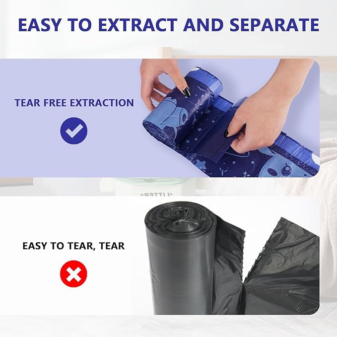 VOK 8 Gallon Trash Bags Drawstring, Medium Trash Bags - Image 3