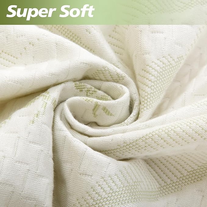 Twin XL Mattress Protector Waterproof Mattress Pad Washable Bamboo Rayon - Image 6