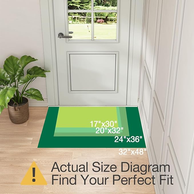 LUMI Ultra Thin Door Mat for Entryway, Easy Clean Welcome Entrance Mat for - Image 2