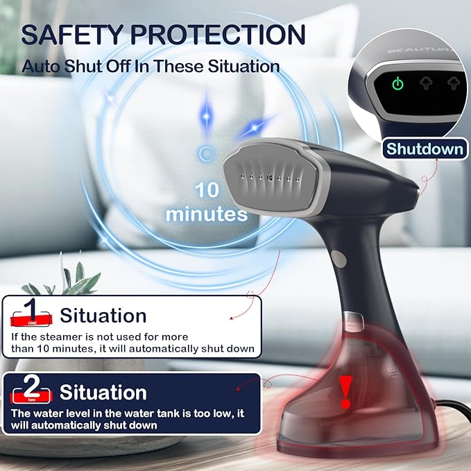 BEAUTURAL Handheld Garment Steamer - Image 7