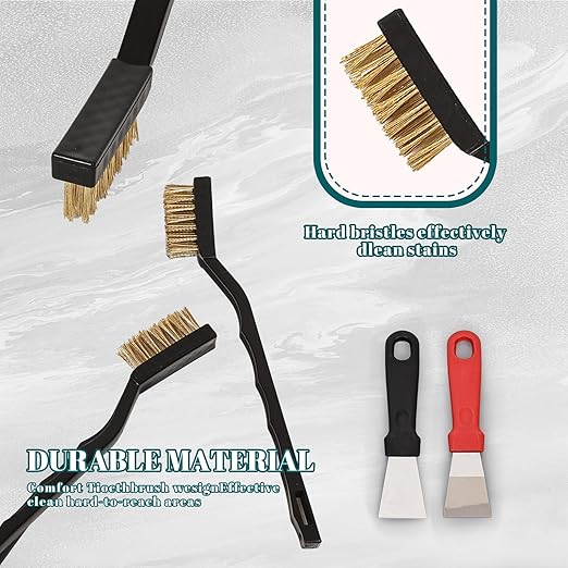 24 Pcs Mini Brass Brush Set, Brass Scratch Brush - Image 7