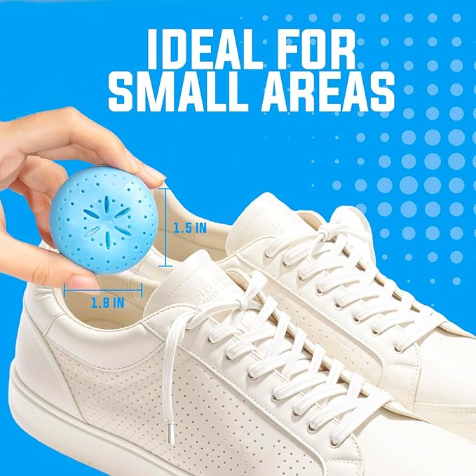 9 Pack Baking Soda Deodorizers, Fresh Scent Shoe Deodorizer Balls, Air Freshener - Image 4