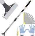 Floor Scraper Telescopic, 38 to 52in 4Inch Razor Blade Floor Scrapers Long by Frebuta