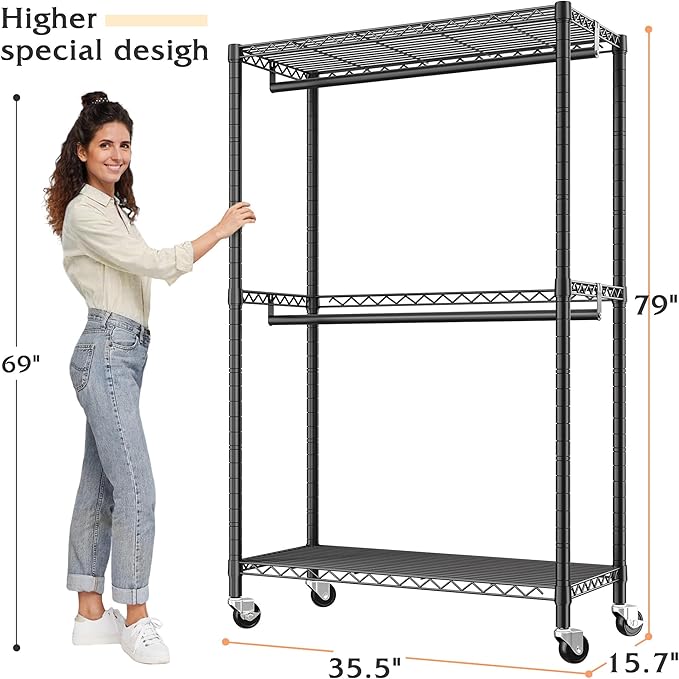 Raybee Heavy Duty Clothing Rack - Image 7