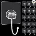 DKHDBD Large Adhesive Hooks, Waterproof Transparent Hooks by DKHDBD
