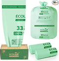 ECOLipak 33 Gallon Compostable Trash Garbage Bags, US BPI ASTM D6400 and OK by ECOLipak