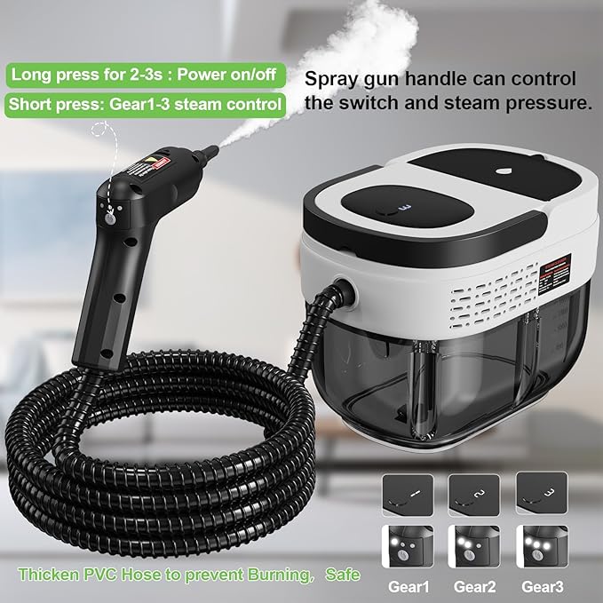 Handheld Steam Cleaner for Home, 2500W High Pressure Steam Cleaner for Car - Image 9