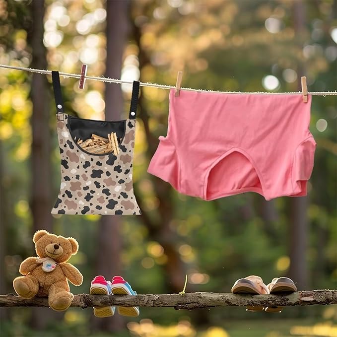 Clothes Pin Hanging Bag, Clothes Pins Bag Holder Outdoor Stylish Clothespin Bag - Image 3