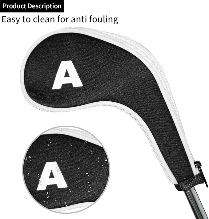 Golf 12pcs Thick Synthetic Golf Iron Head Covers Set Headcover Fit All Brands - Image 4