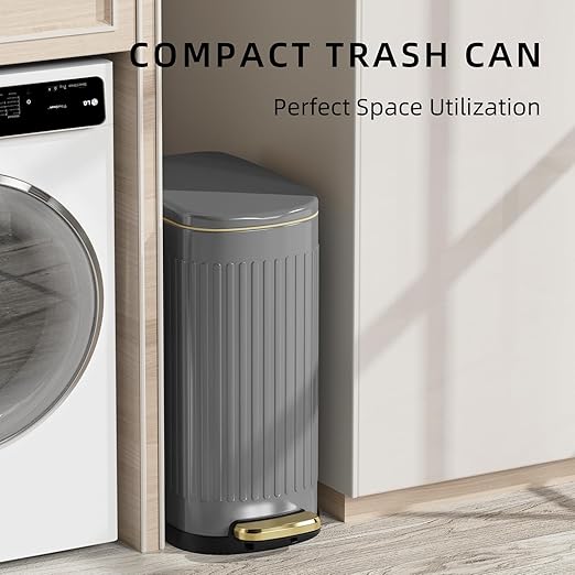 KUK Slim Bathroom Trash Can - Image 3