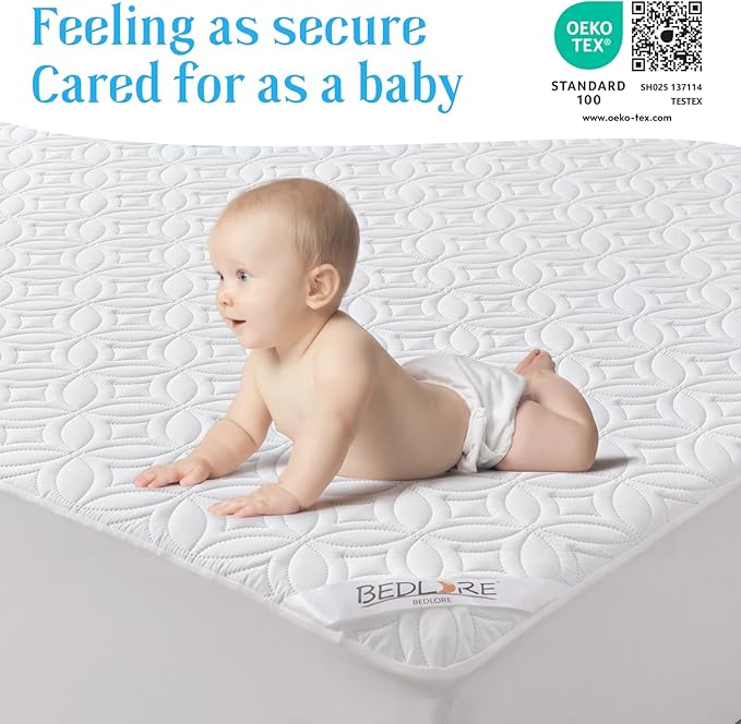 BEDLORE Waterproof Mattress Protector, Full Size Mattress Pad - Image 7